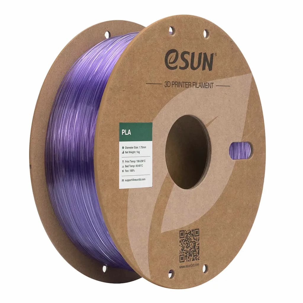 Esun PLA Clear Translucent Light Purple