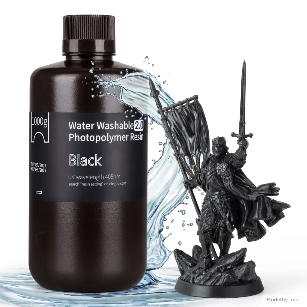 Elegoo Resin Water Washable 2.0 Black