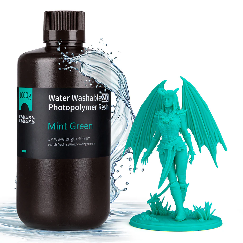Elegoo Resin Water Washable 2.0 Mint Green