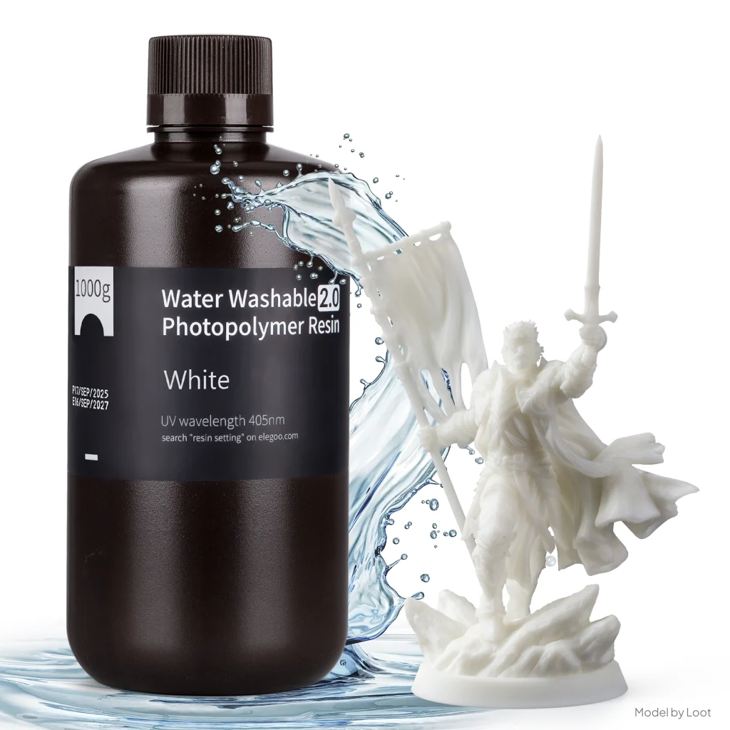 Elegoo Resin Water Washable 2.0 White