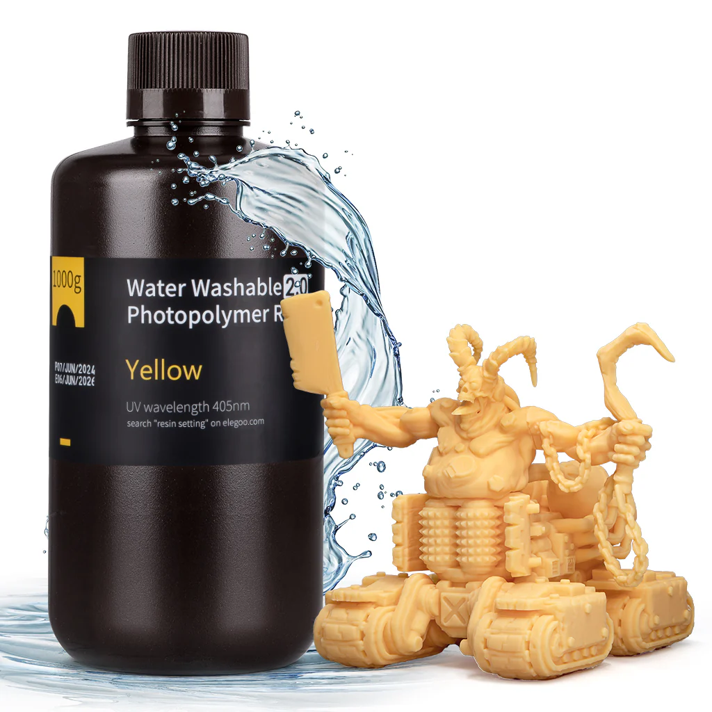 Elegoo Resin Water Washable 2.0 Yellow