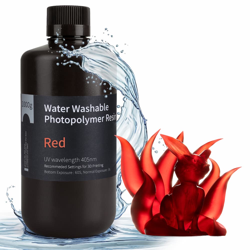 Elegoo Resin Water Washable Red