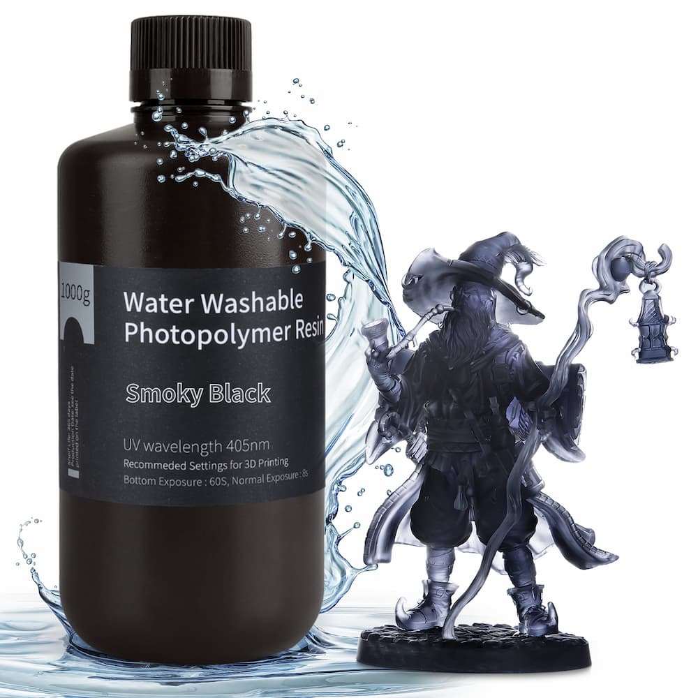 Elegoo Resin Water Washable Smoky Black